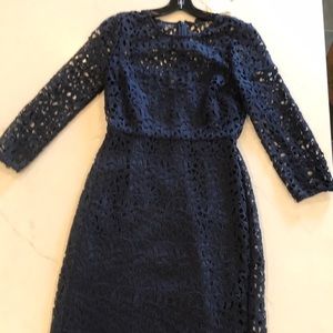 J Crew Collection Navy lace sheath dress NWT 2